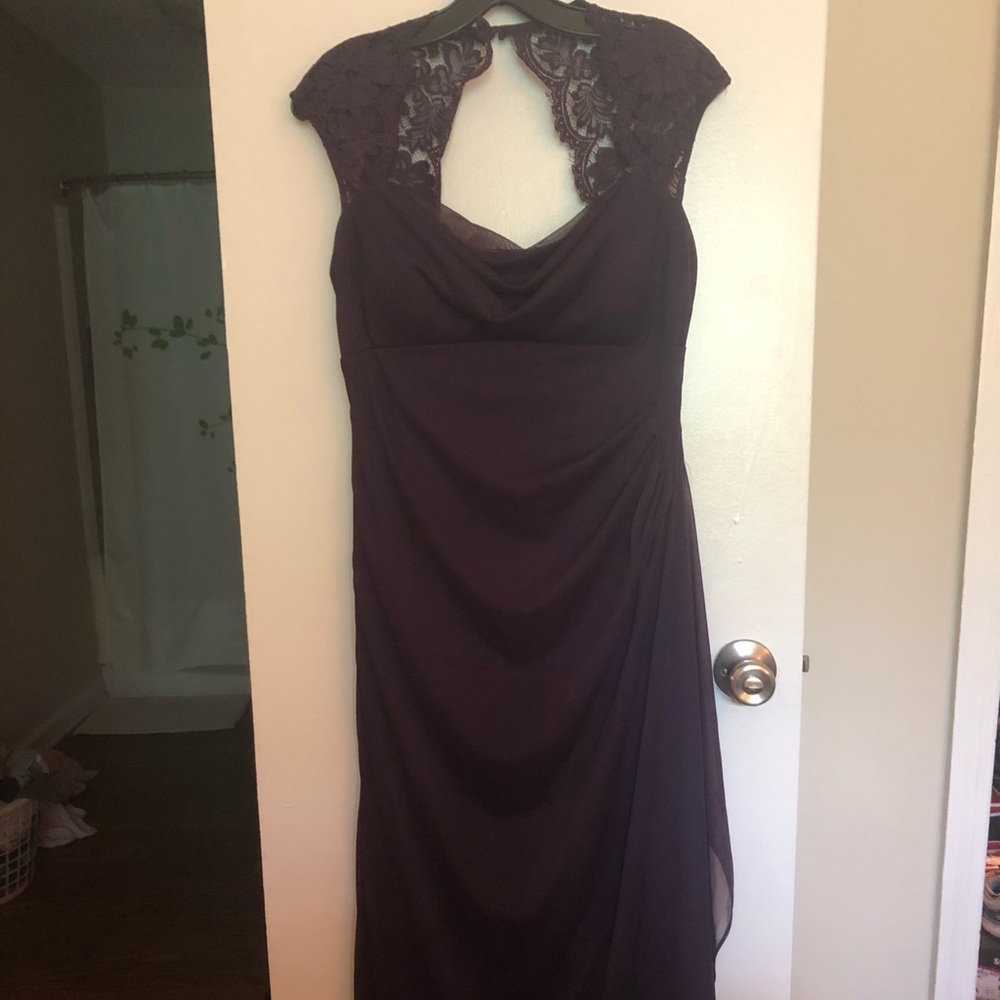 Eggplant bridesmaid dress